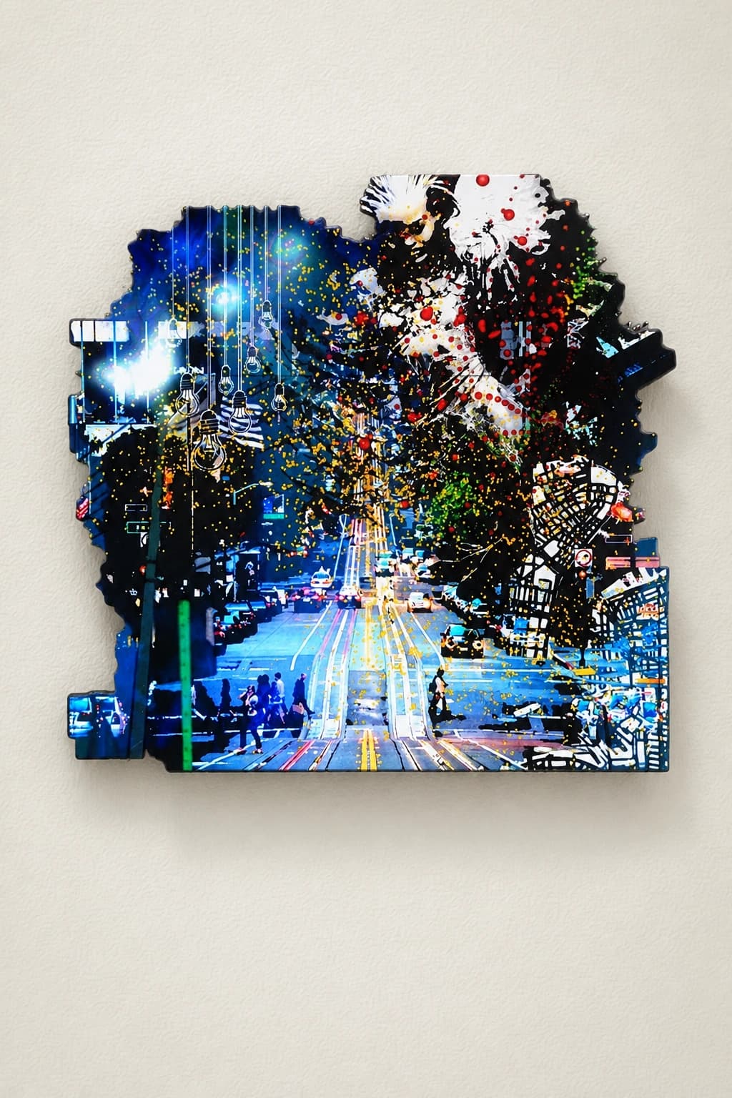 Artwork: Rue urbaine éclairée